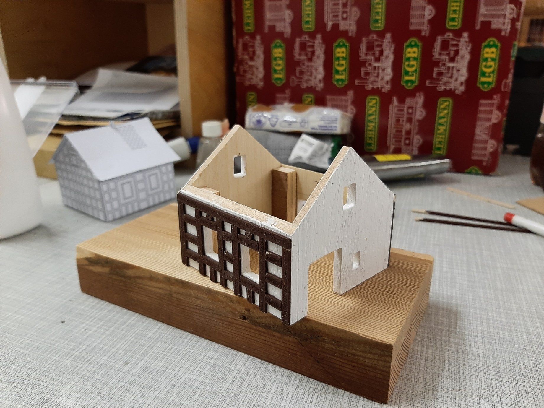 Stand: 05.01.2021 Bahnwärterhäuschen Rohbau