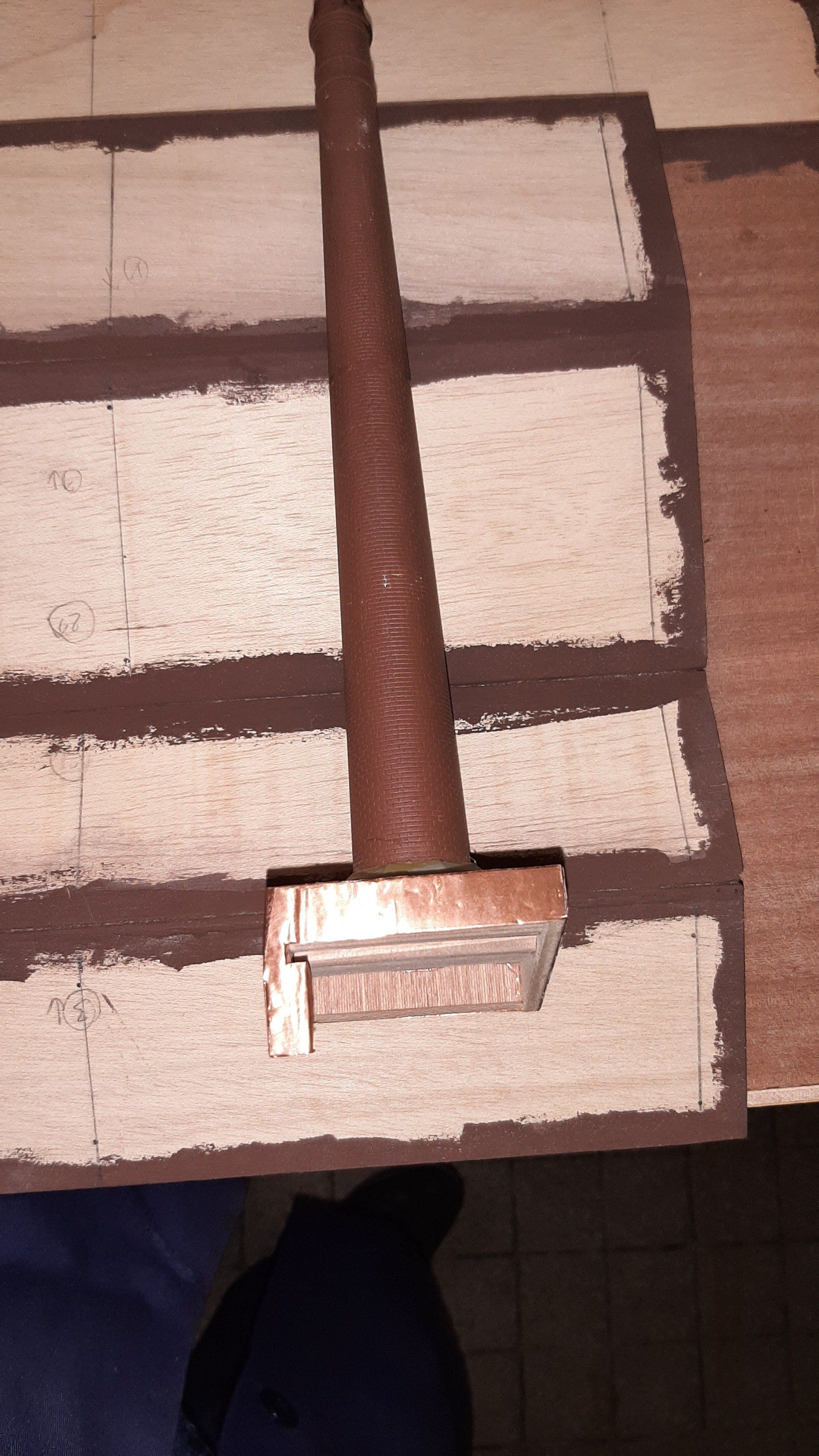 Stand: 23.12.2021 Bau der Kaminbasis mit Kupferblech