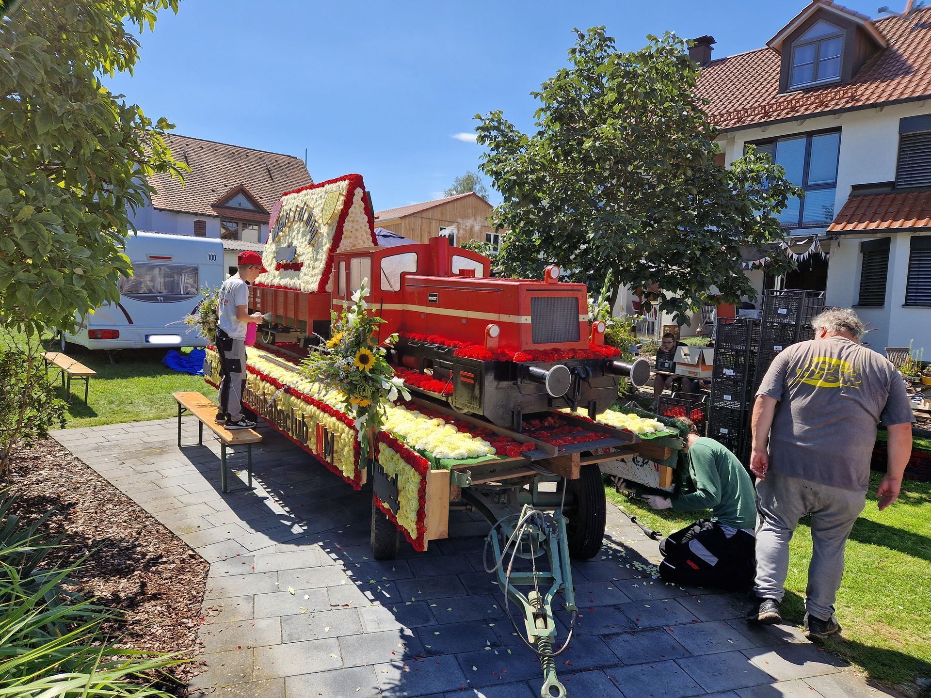 Vorbereitung Festwagen 2023