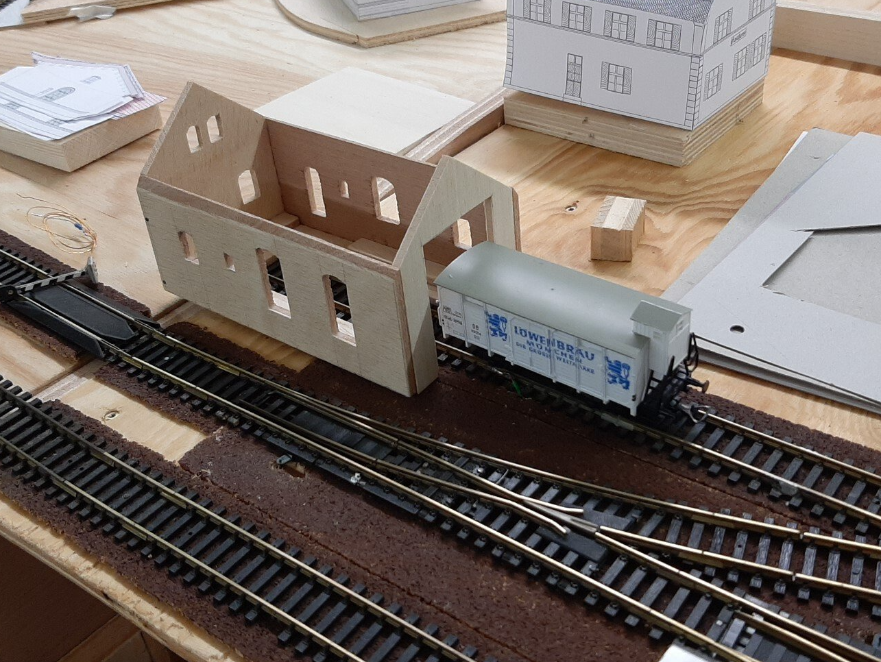 Stand: 29.12.2020 Lokschuppen im Rohbau