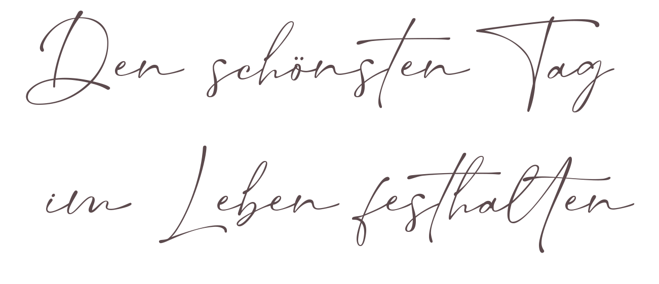 Hochzeit, den schönsten Tag im Leben festhalten