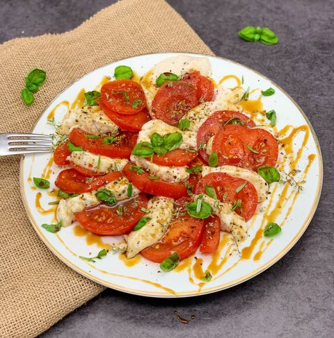 Tomate Mozarella aus Flohsamen