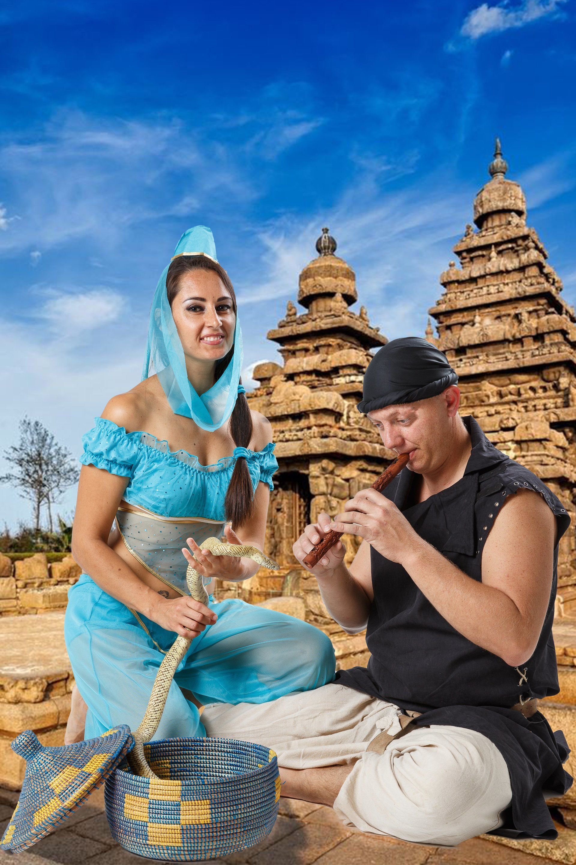 Spettacolo Jasmine e Aladino per compleanni