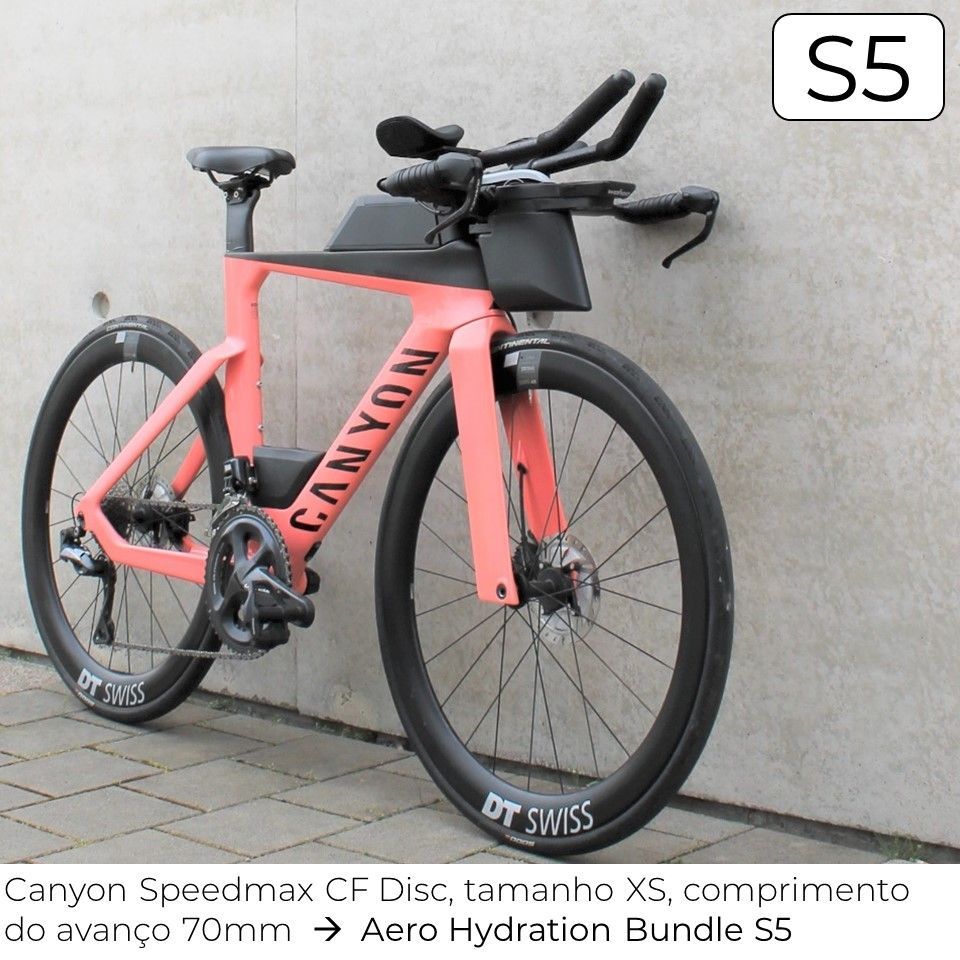 garrafa aerodinâmica s5 da www.stealth-parts.com/pt na canyon speedmax cf disc