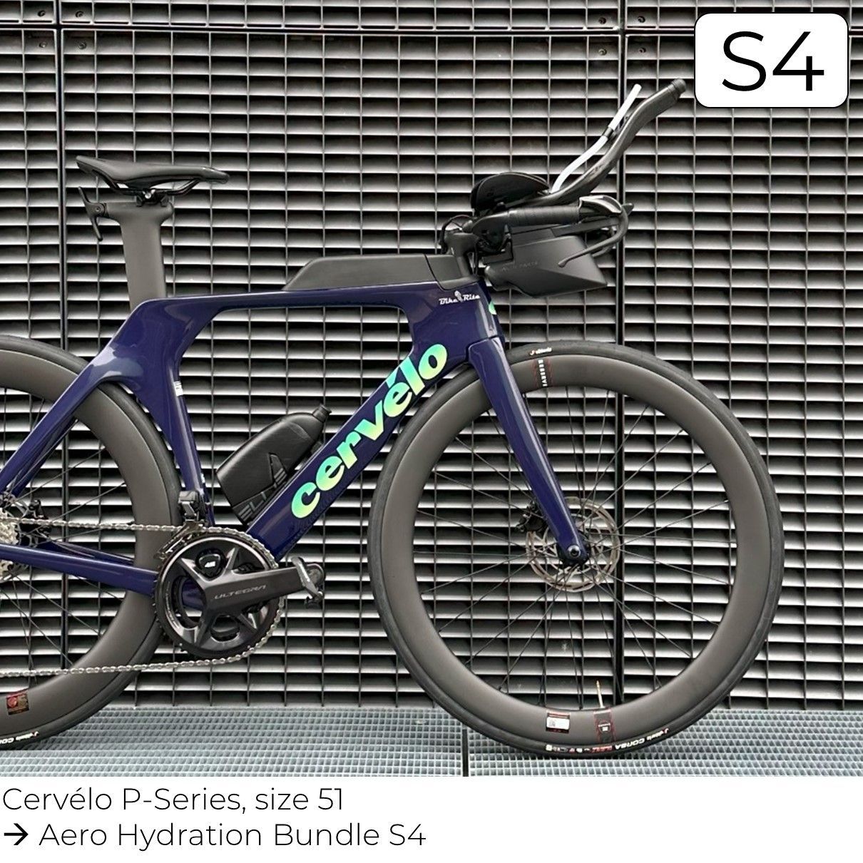 triathlon aero hydration system s1 from www.stealth-parts.com/en-gb on cervélo p-series size 51