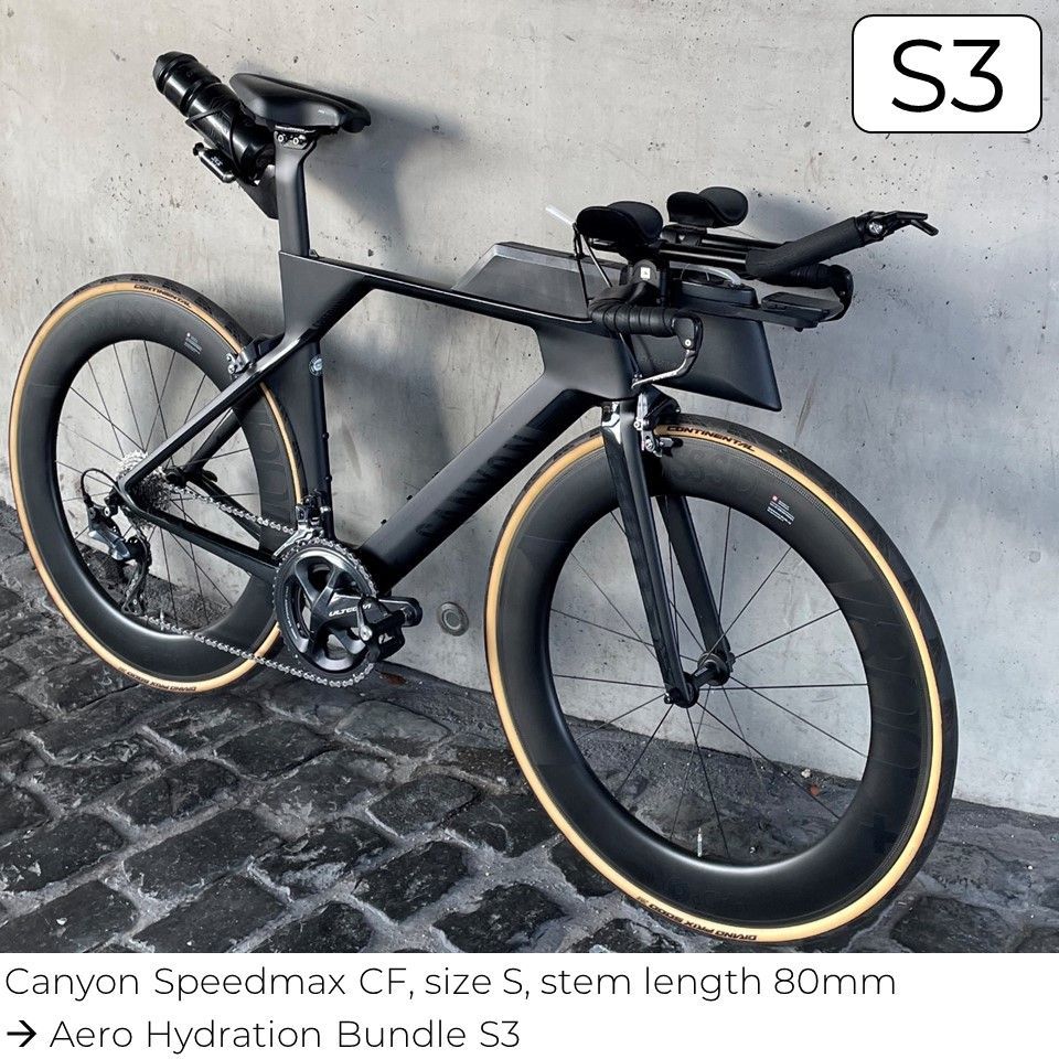 triathlon drinking system s3 from www.stealth-parts.com/en-gb on canyon speedmax cf size s