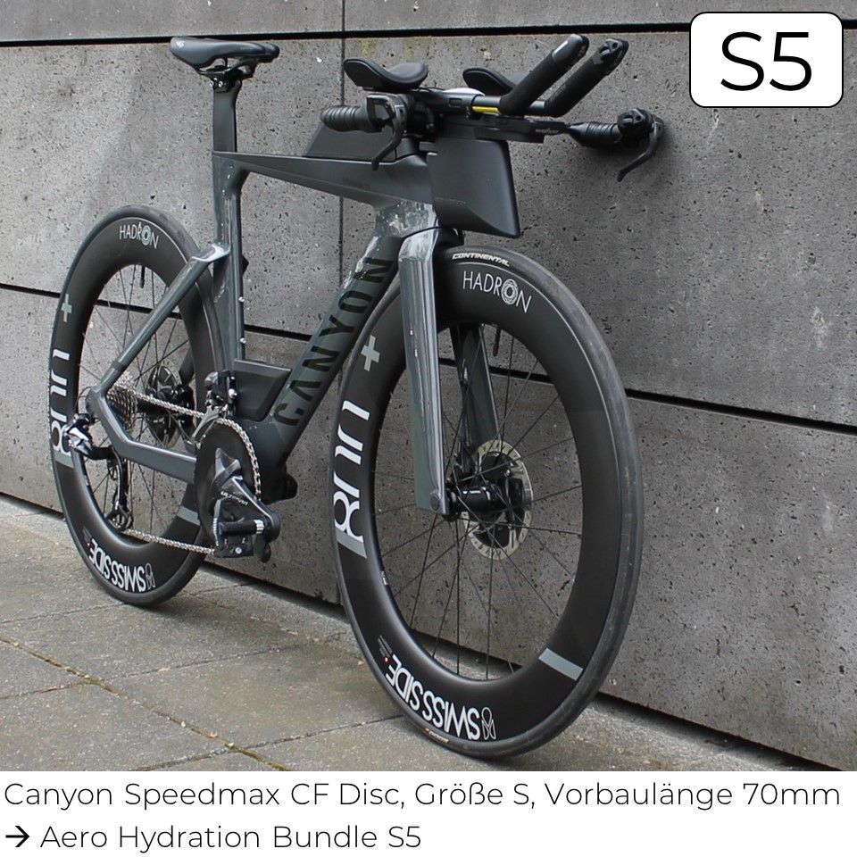triathlon trinksystem s5 von www.stealth-parts.com an canyon speedmax cf disc grösse s