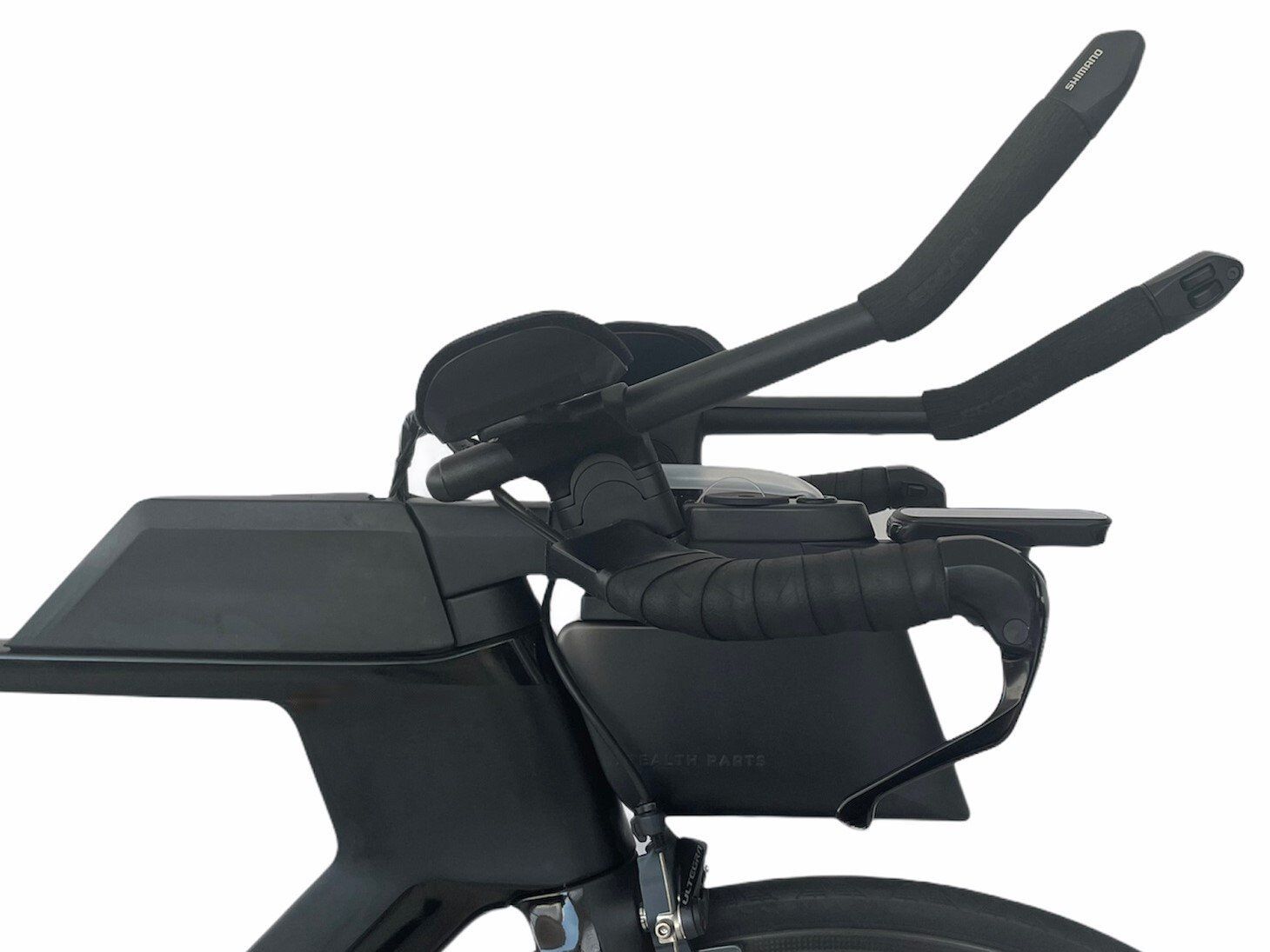 trinksystem für triathlon fahrrad von www.stealth-parts.com an canyon speedmax cf