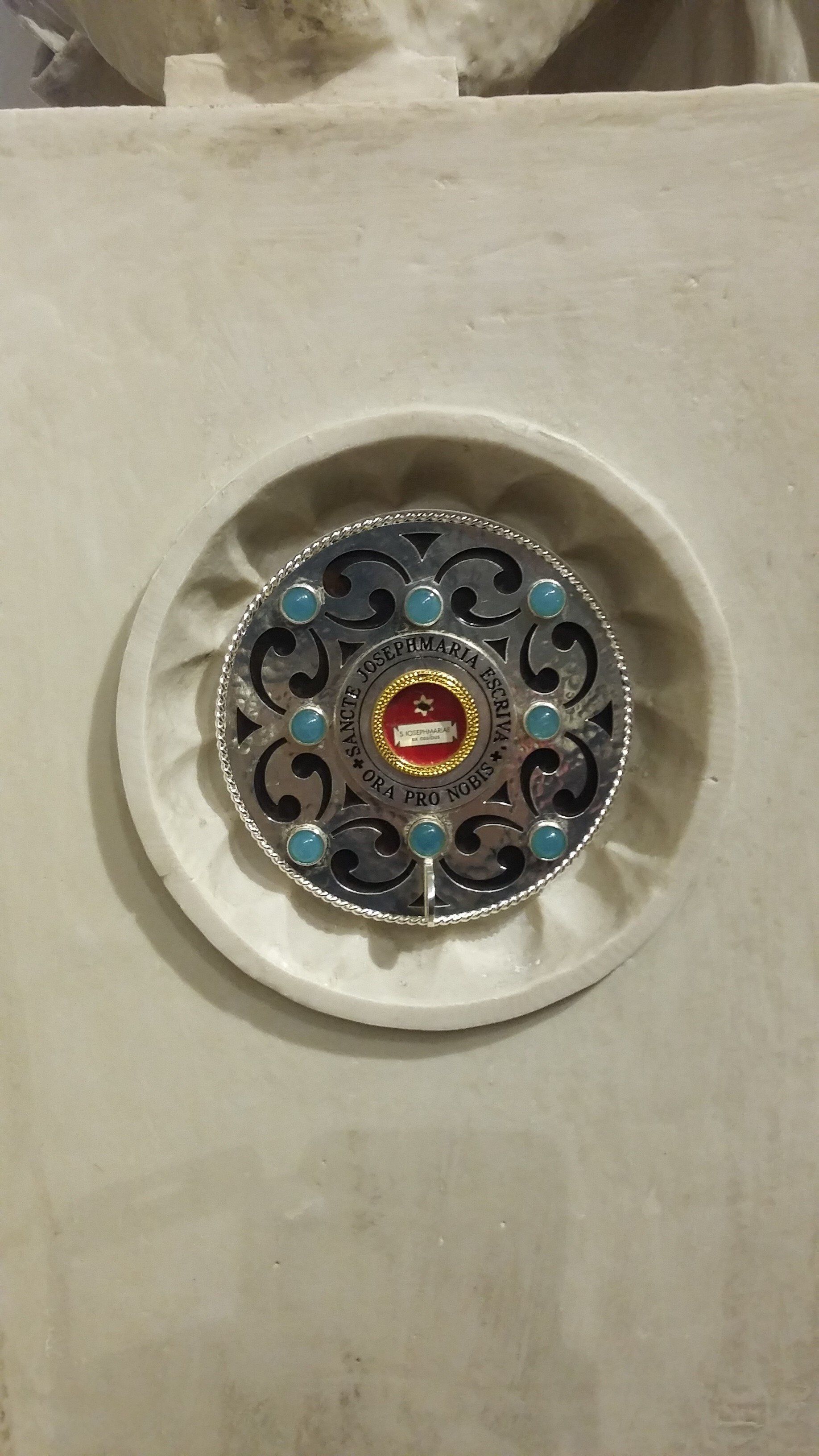 Reliquiario san Josemaria Escrivà