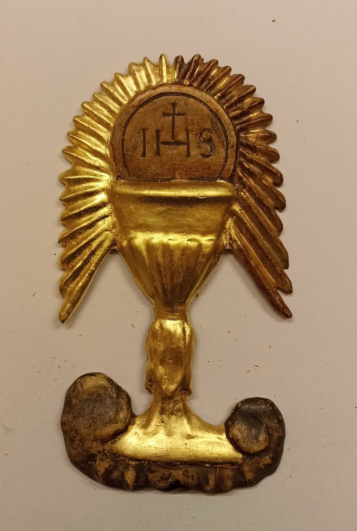 Fregio ligneo da restaurare