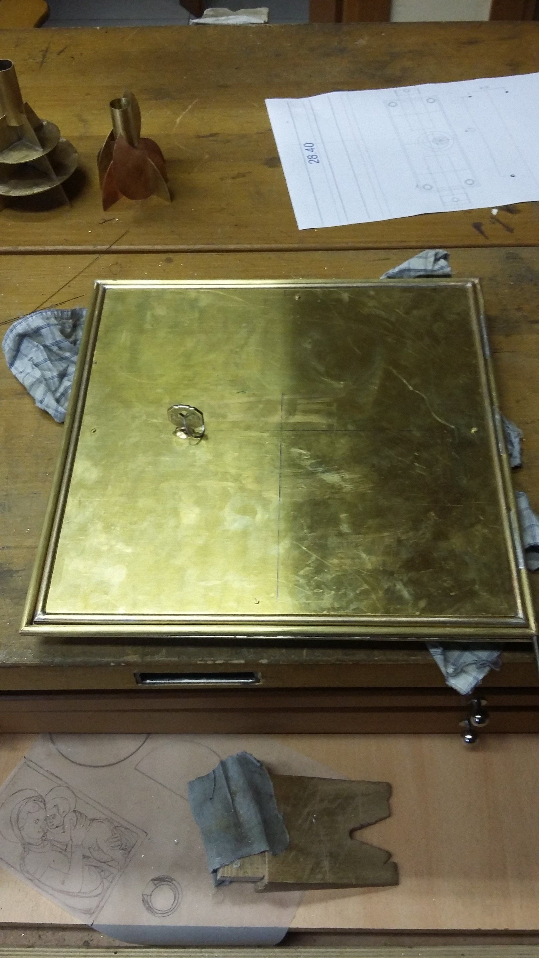 porta del tabernacolo assemblata