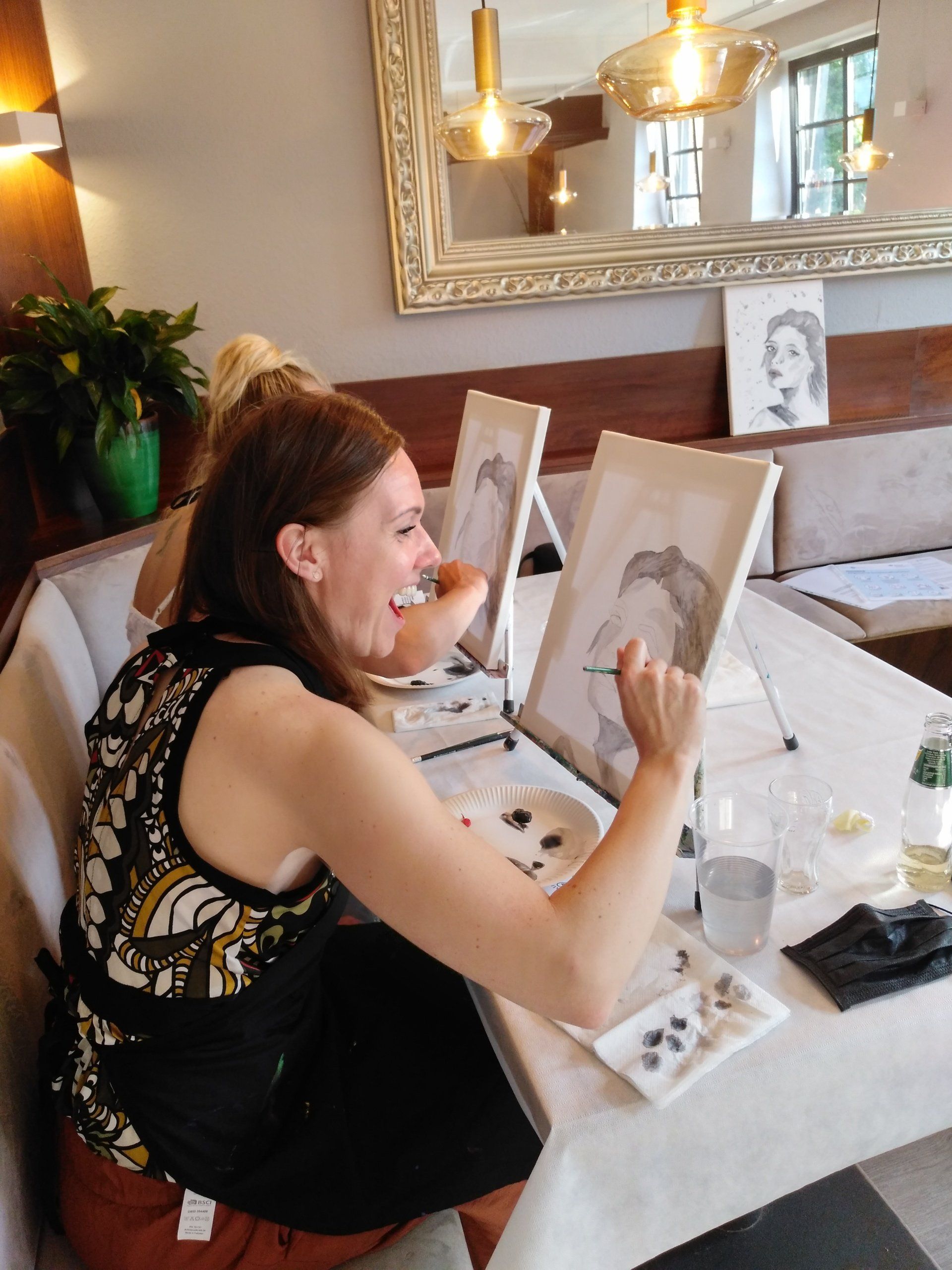 ArtNight, Powertex, Workshop, Garten, Malerei, Acrylmalerei