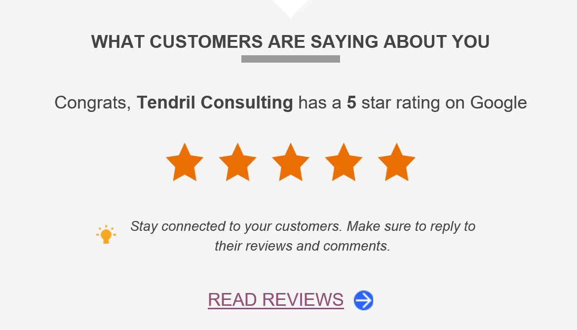 Customer testimonials