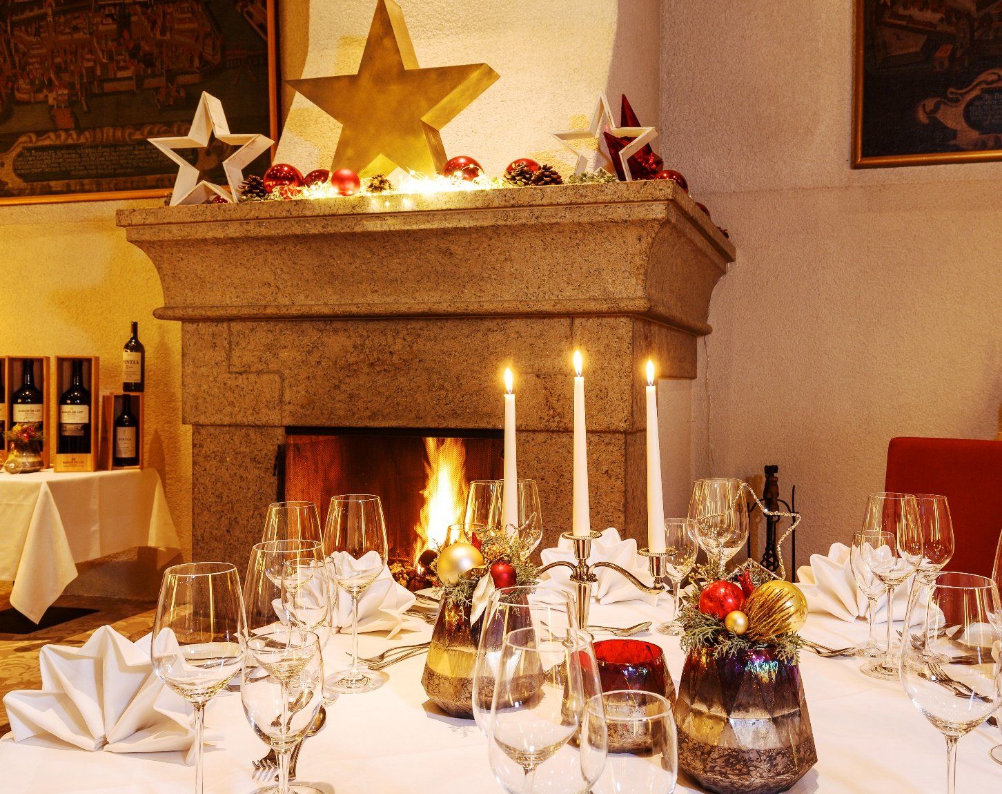 Adventsbuffete, Bad Waldsee, Restaurant im Hofgut; Fürstliches Golf-Resort, 5-Gaenge-Menue, Pianomusik, Silvesterknaller