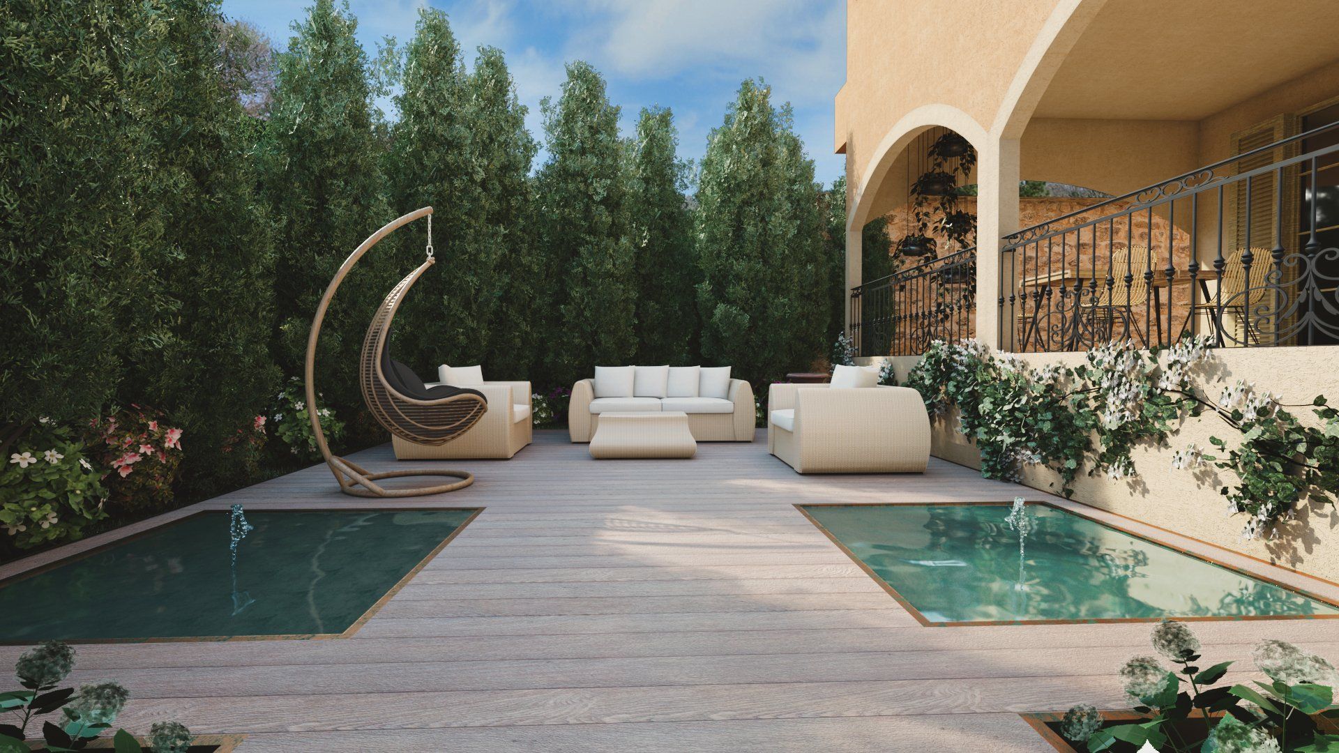 Render proyecto paisajismo en Mallorca