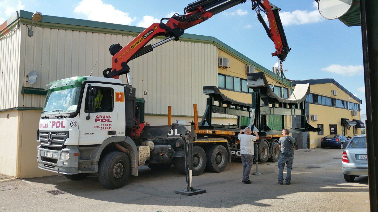 Cradles leaving the workshop