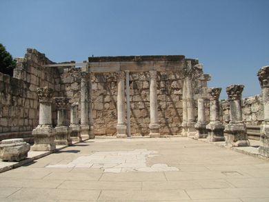 Ruins at Capernaum. Peter is believed to have had a house here. Ruins at Capernaum. Peter is believed to have had a house here.
