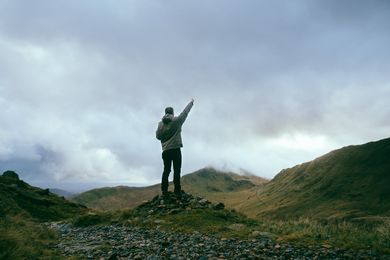 man arguing with God man arguing with God