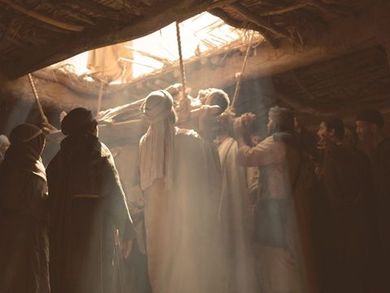 Jesus heals a paralyzed man Jesus heals a paralyzed man