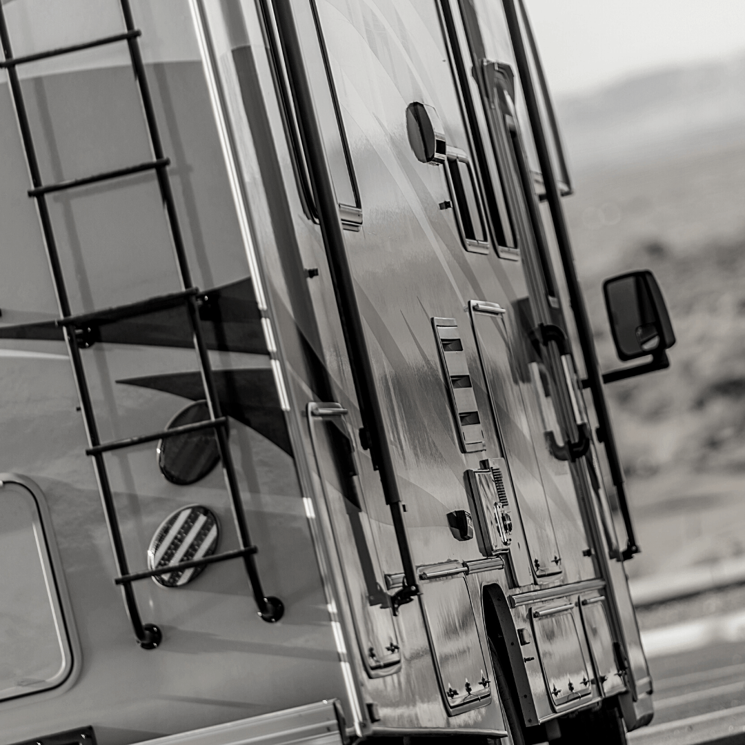 Black and White Motorhome