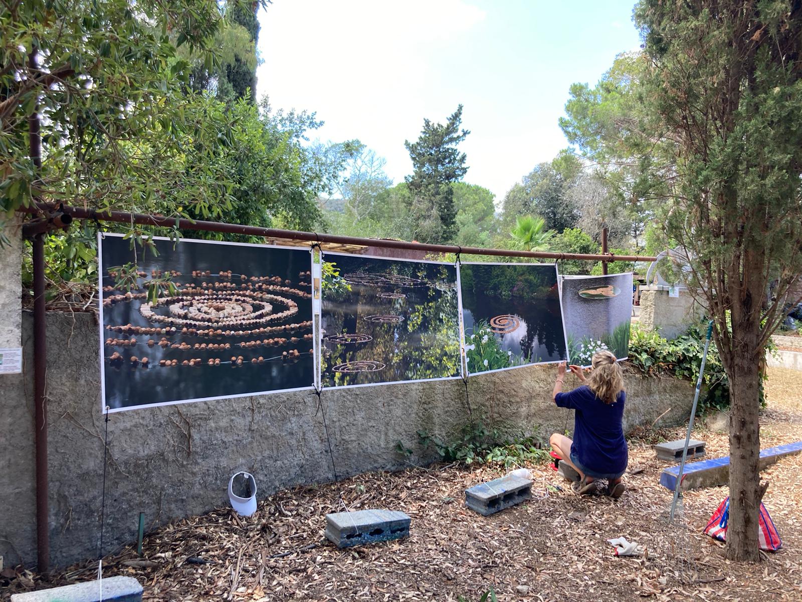 En pleine installation pour le Festival Aquamour-