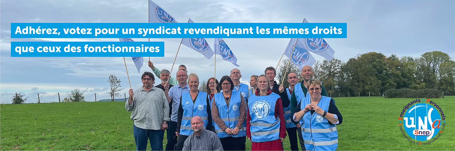 Le Snep UNSA est un des syndicats de l'UNSA, majoritaire à l'Education nationale et au ministère de l'Agriculture. Indépendant des organisations confessionnelles, nos mandats, nos actions portent sur la valorisation du travail des personnels et la revalorisation de notre profession.