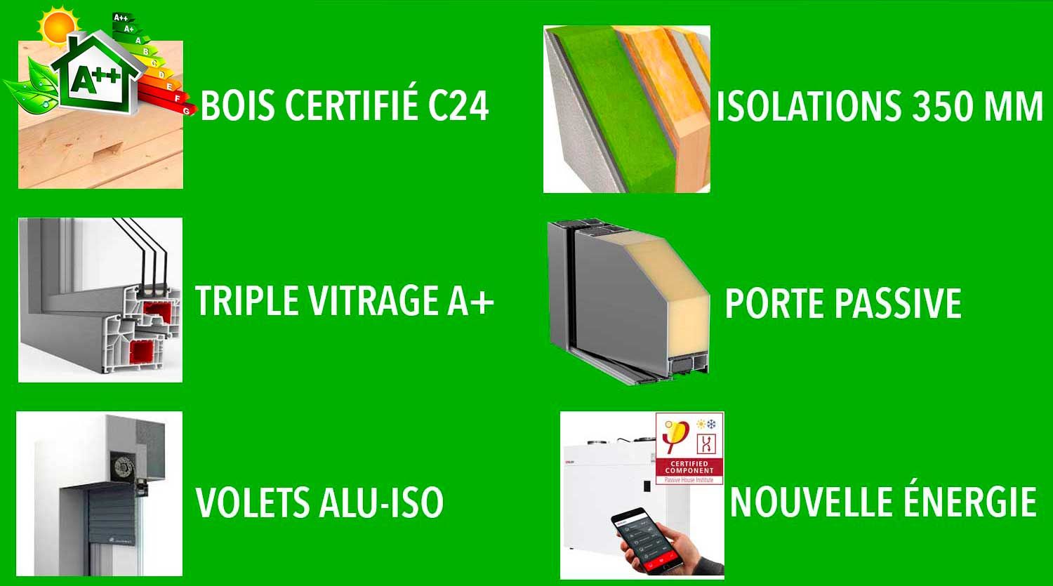 Maison bois et RE2020