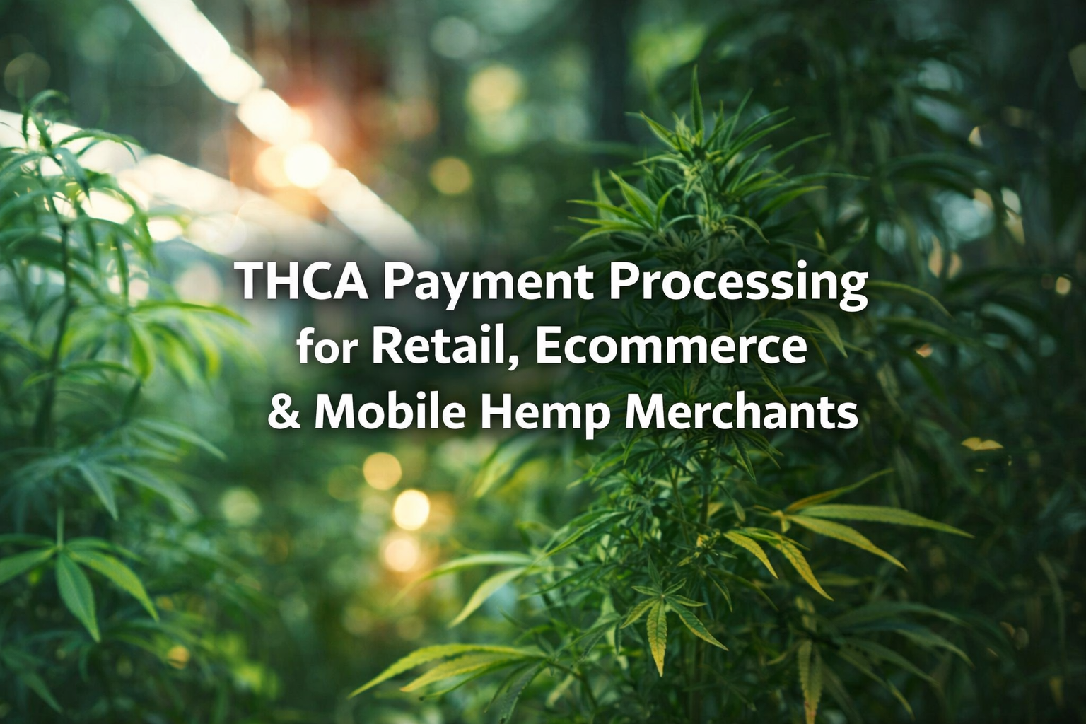 THCA payment processing for hemp merchants for THCA retail, ecommerce, mobile