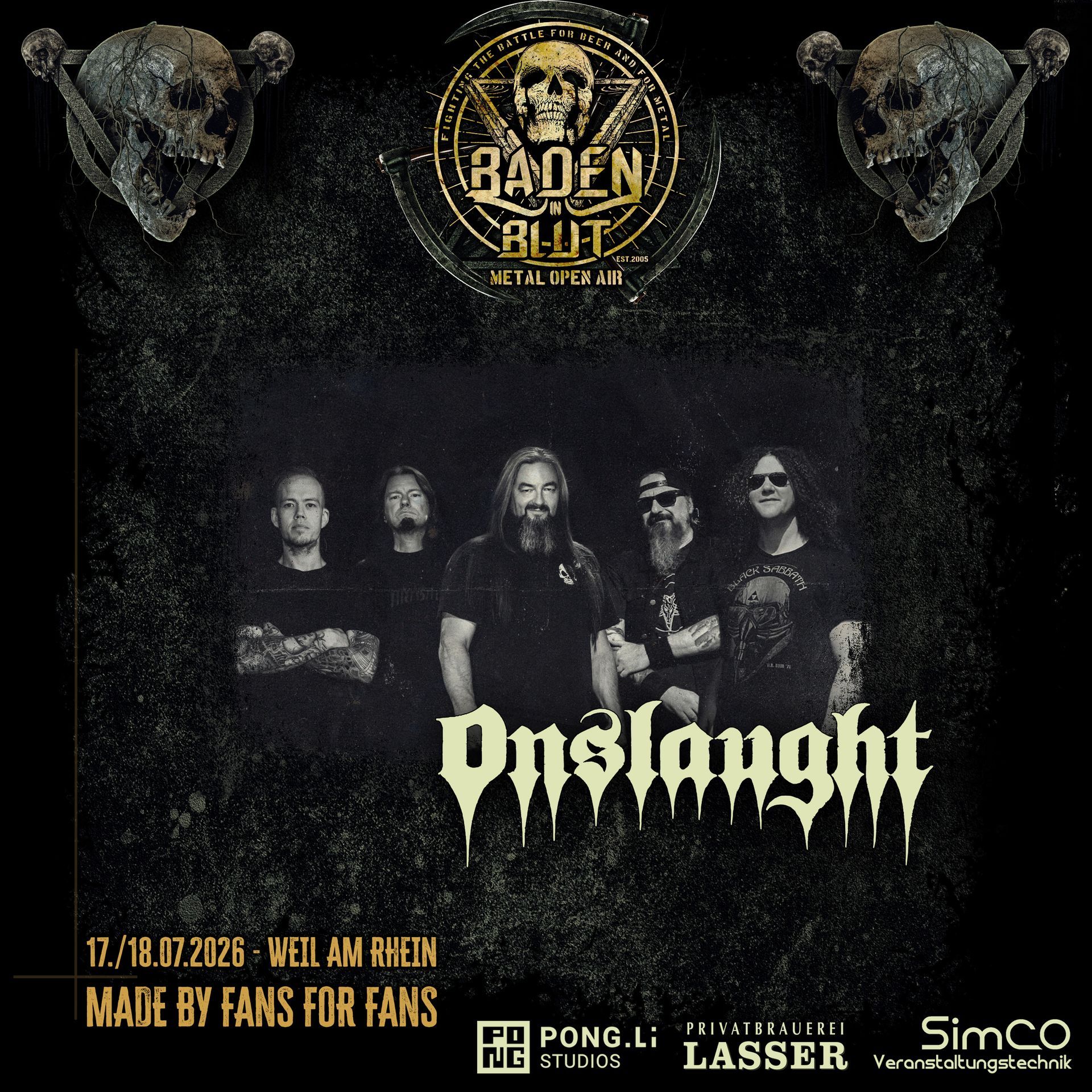 ONSLAUGHT at BADEN IN BLUT Festival 2026