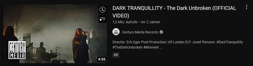 DARK TRANQUILLITY - BADEN IN BLUT 2023 - Youtube teaser image