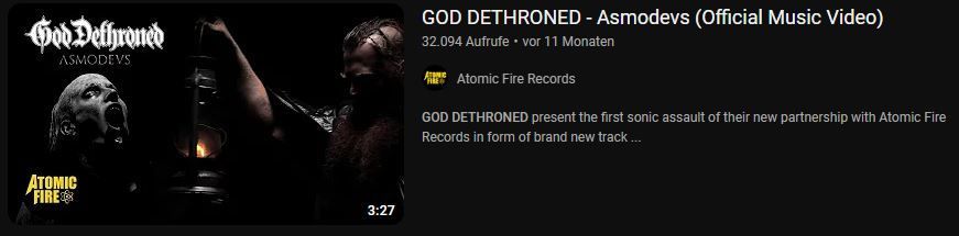 God Dethroned - BADEN IN BLUT 2024 - Youtube teaser image