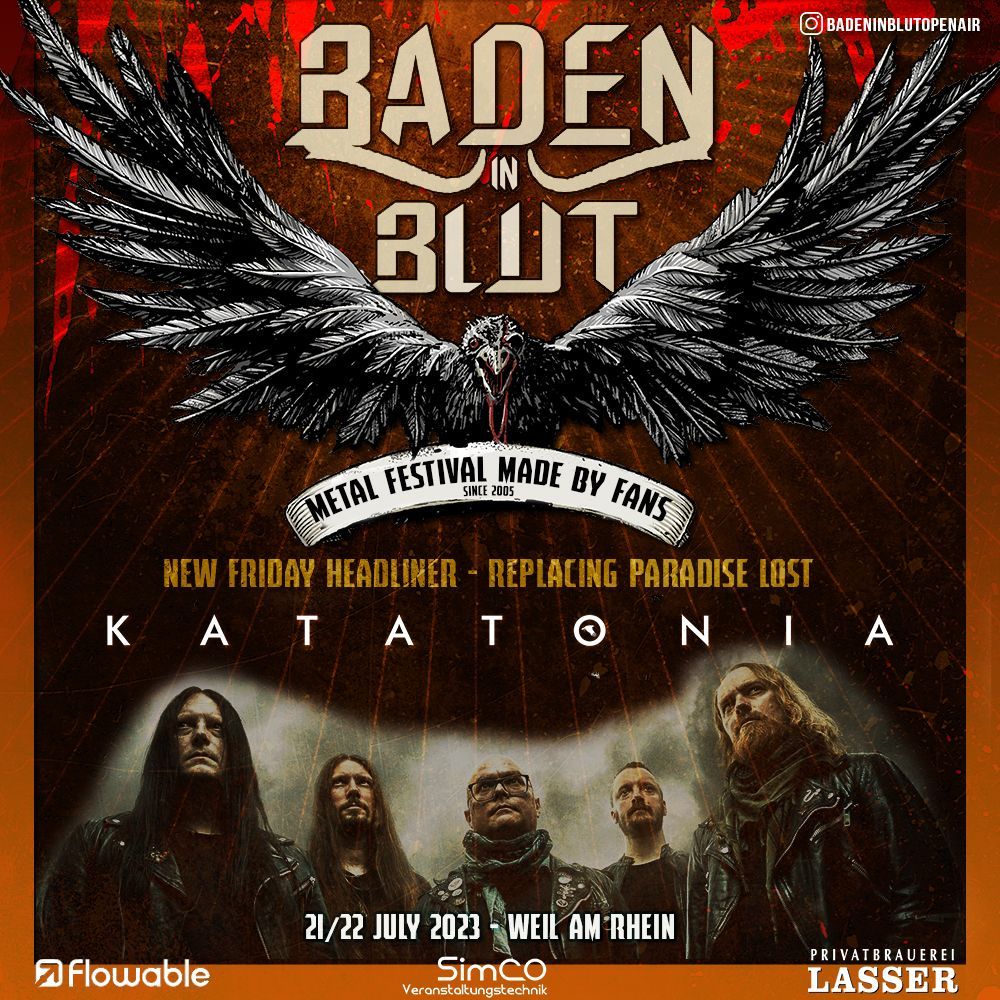 Baden in Blut 2023 - Katatonia replacing Paradise Lost