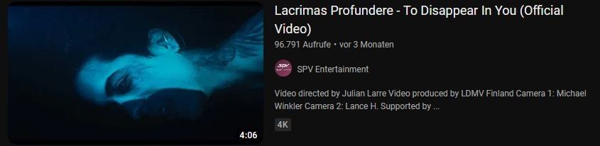 Lacrimas Profundere 2023 - Youtube teaser image