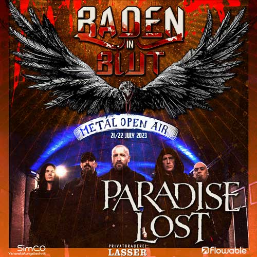 PARADISE LOST headling Baden in Blut Festival 2023 FRIDAY