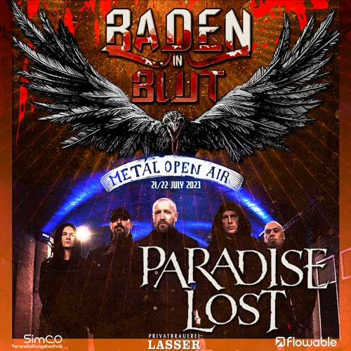 PARADISE LOST headling Baden in Blut Festival 2023 FRIDAY PARADISE LOST headling Baden in Blut Festival 2023 FRIDAY