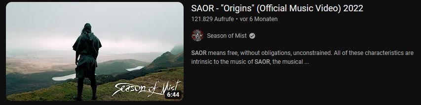 SAOR BiB 2023 - Youtube teaser image