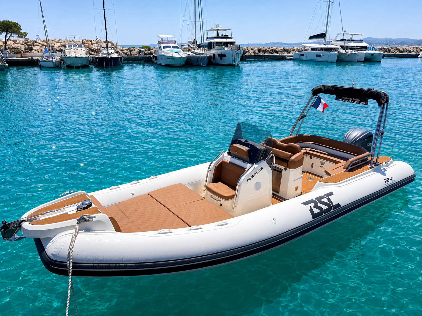 BSC 78 LOCBOAT Location bateau tender nice aéroport
