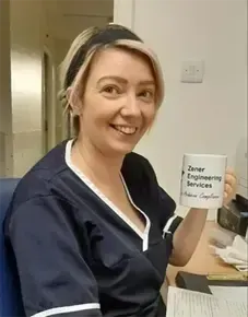 A Nurse Following A Visit By An Authorising Engineer From Zener Engineering Services Ltd Authorising Engineer Services Provided by Zener Engineering Services Ltd