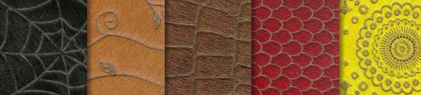 F7 Kuhfell gefärbt und bedruckt Europäische Felle Kuhfell gefärbt und bedruckt Europäische Felle