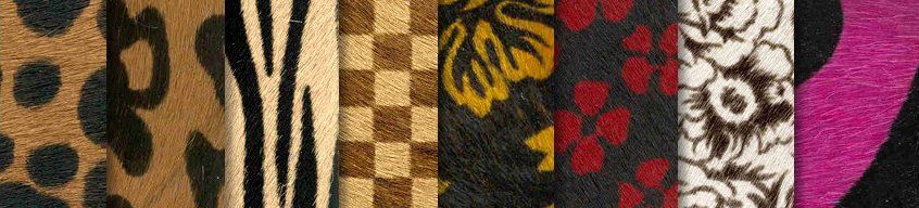 F7 Kuhfell gefärbt und bedruckt Europäische Felle Kuhfell gefärbt und bedruckt Europäische Felle