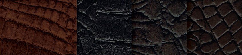 L37 Büffelleder Anilinleder, geölt Kaiman-Prägung Büffelleder Anilinleder, geölt Kaiman-Prägung