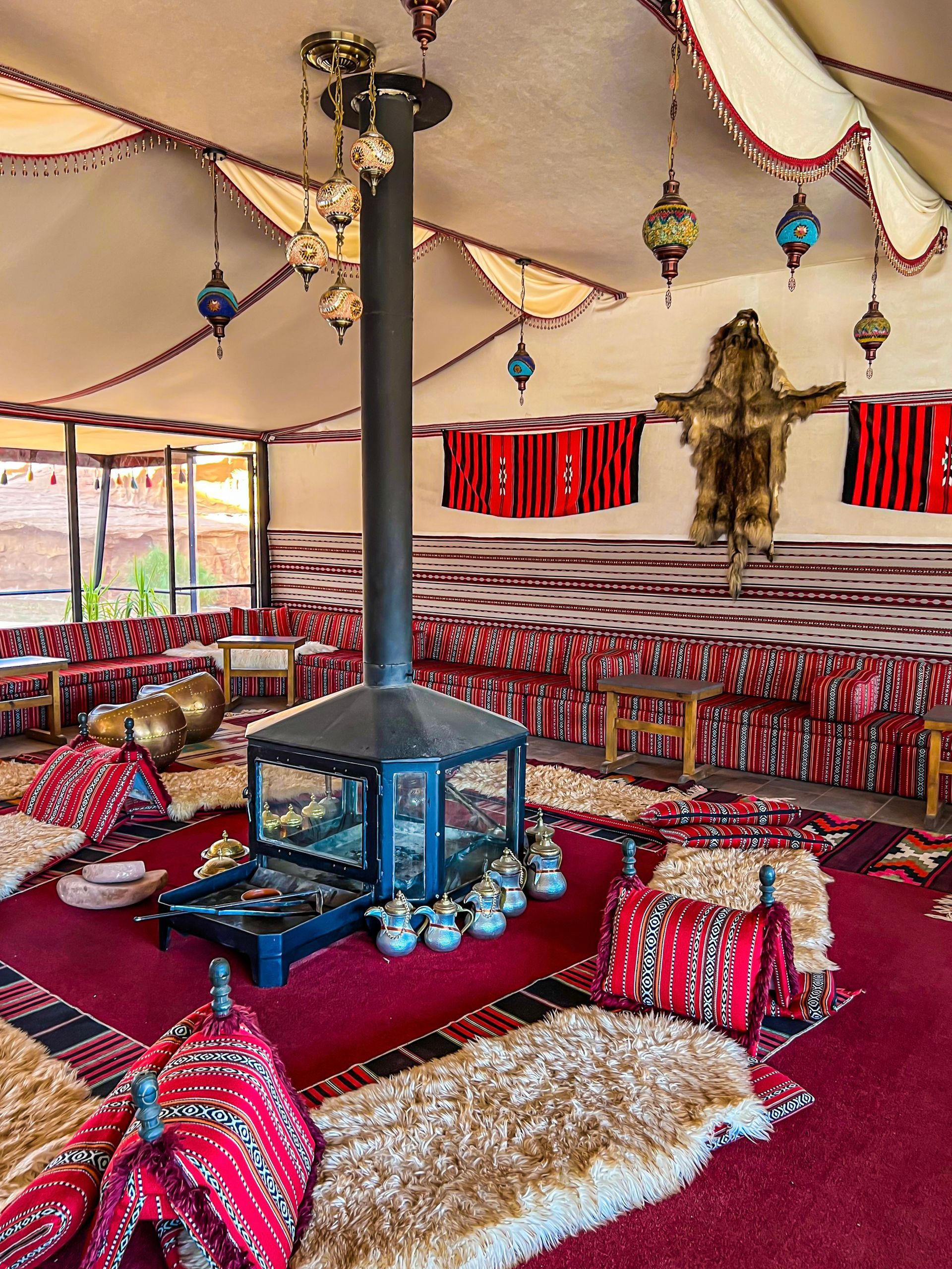 Zelt im Palmera Camp Wadi Rum in Jordanien