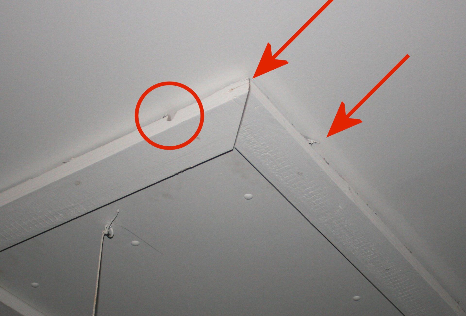 Poor quality materials, unacceptable workmanship