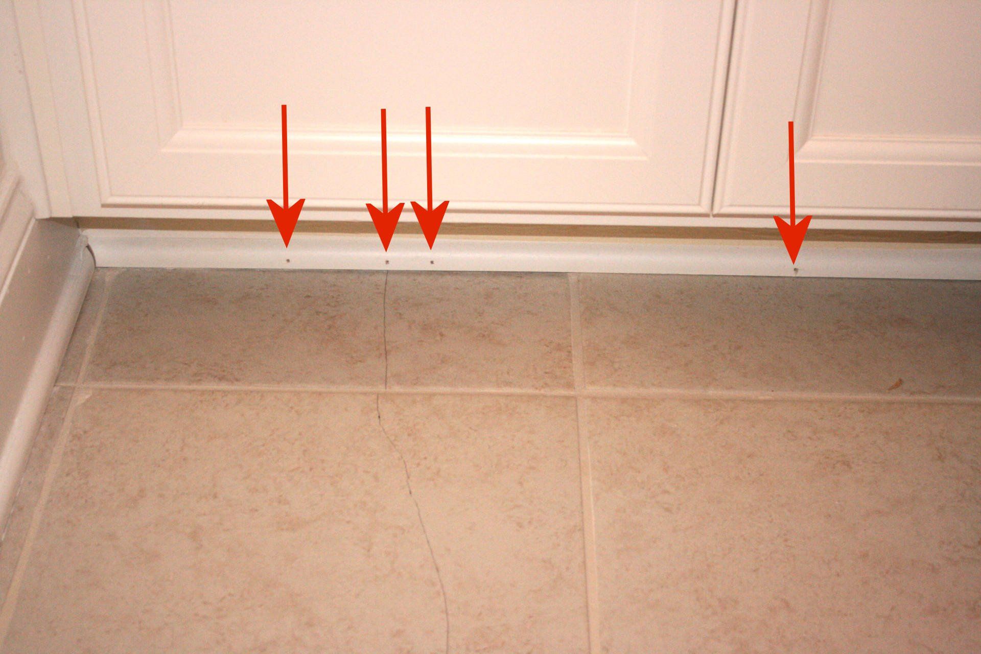 Poor quality workmanship & flooring cracked