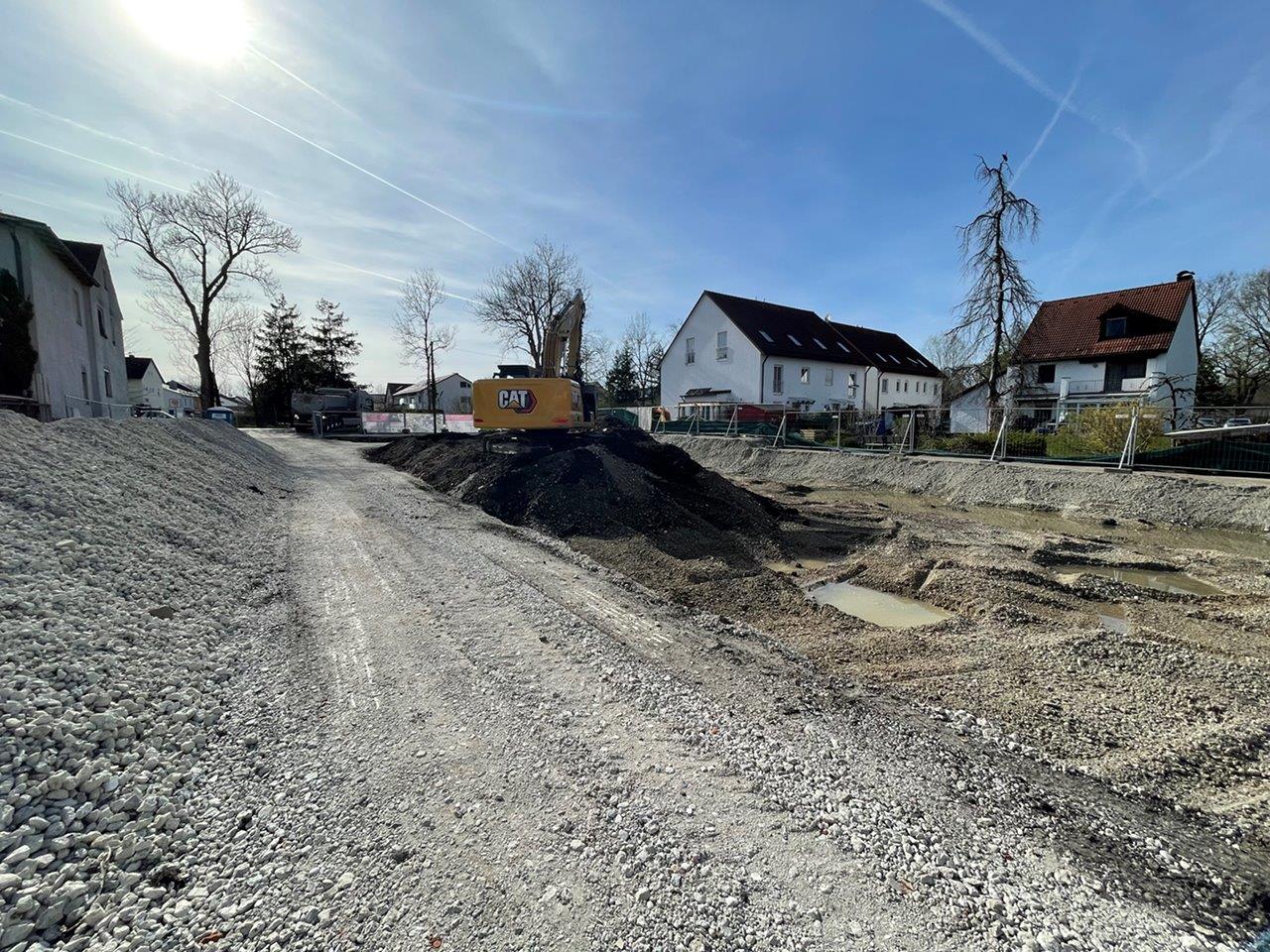 Vorbereitung Spundwandverbau