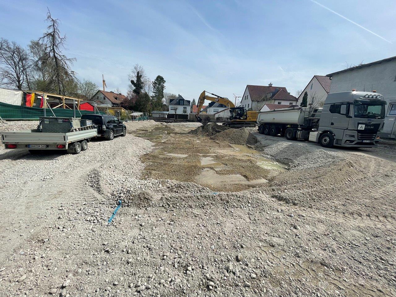 Vorbereitung Spundwandverbau