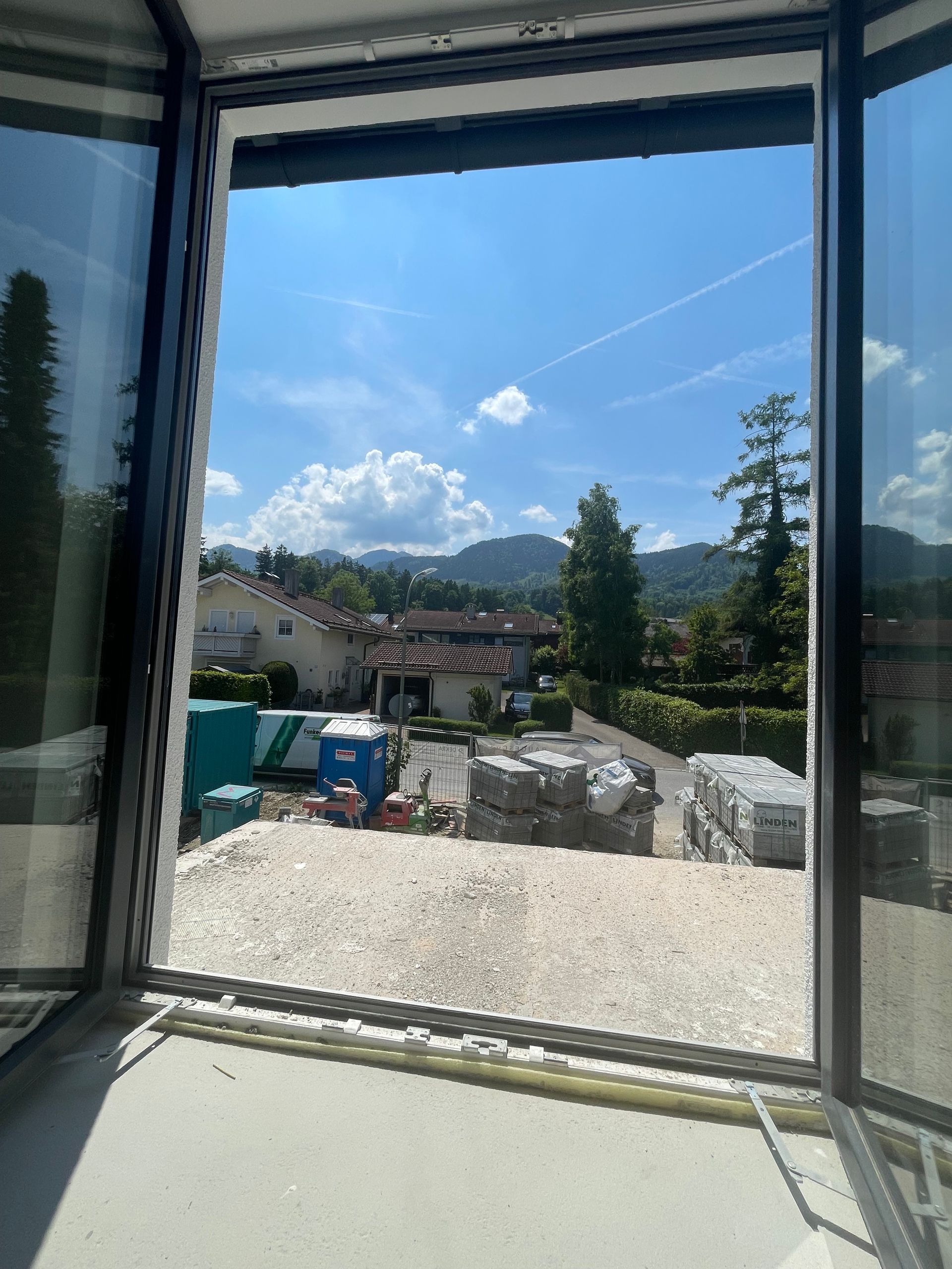 Ausblick aus dem Schlafzimmer Balkon