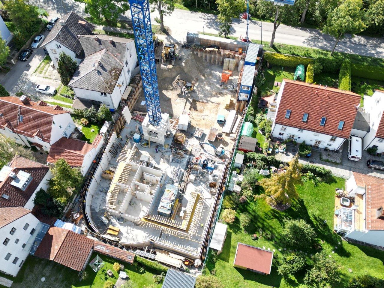 Montage Fertigteile Wände / Decken im Keller / Tiefgarage