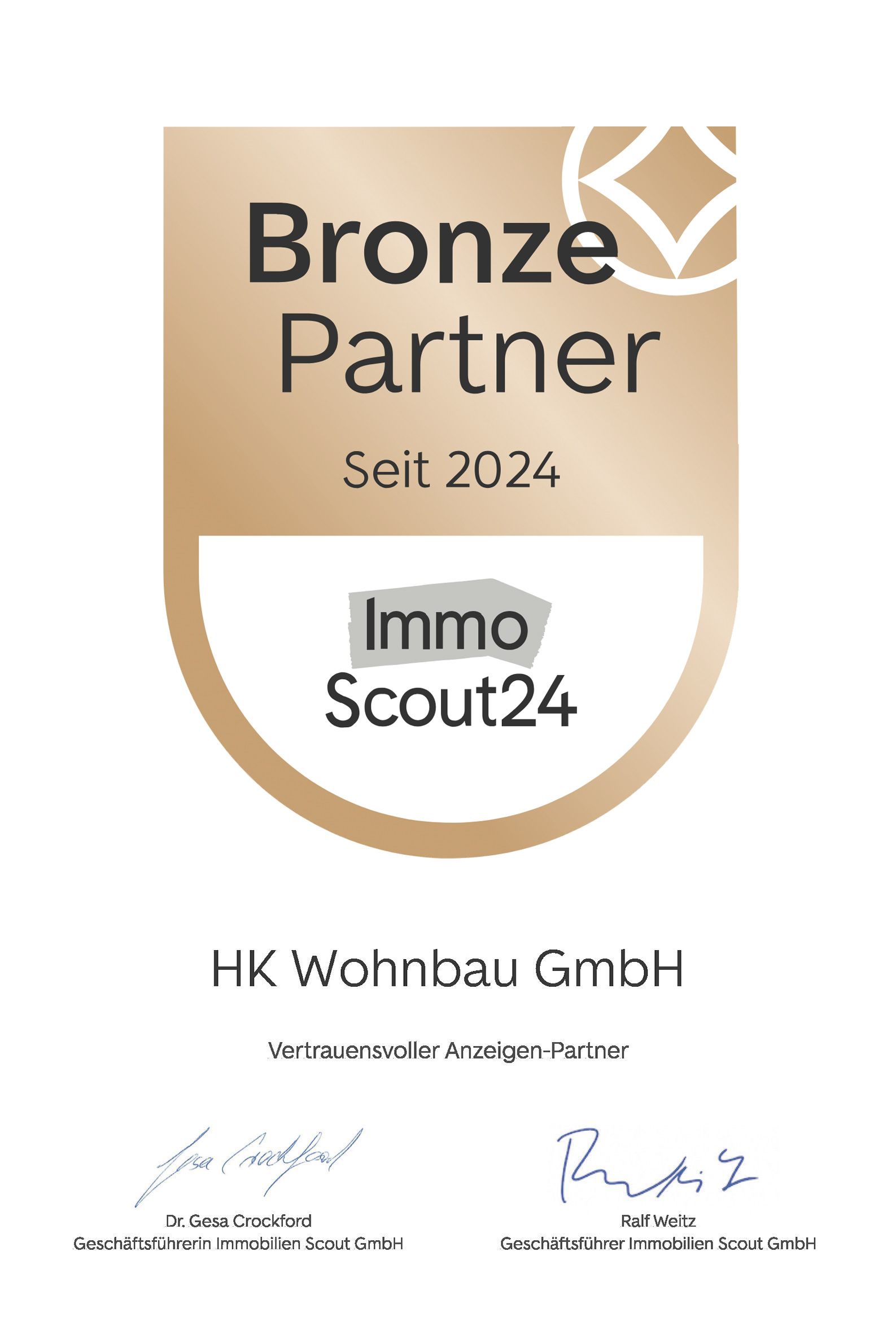 Bronze Partner Immo Scout 24