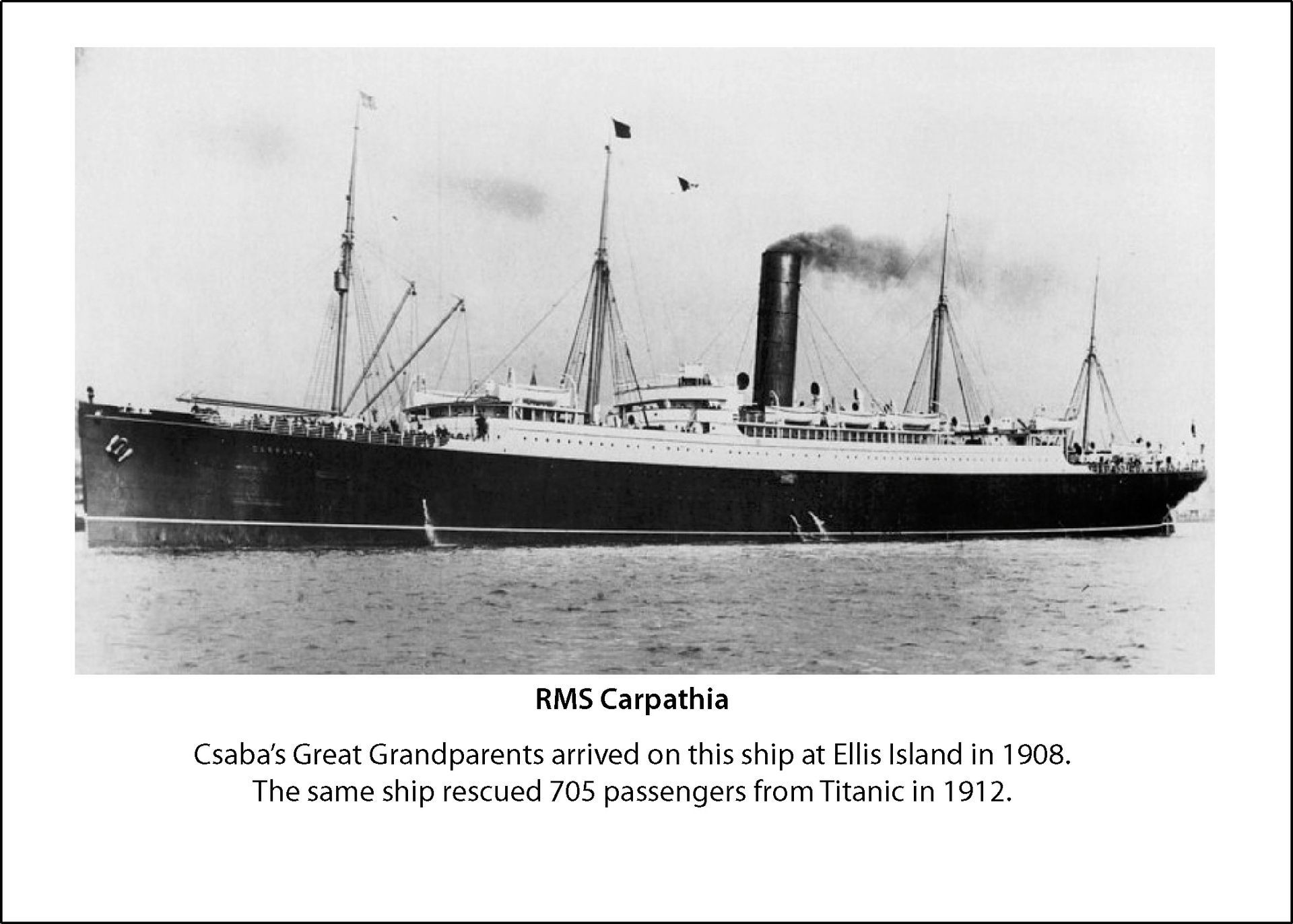 An old picture of the ship